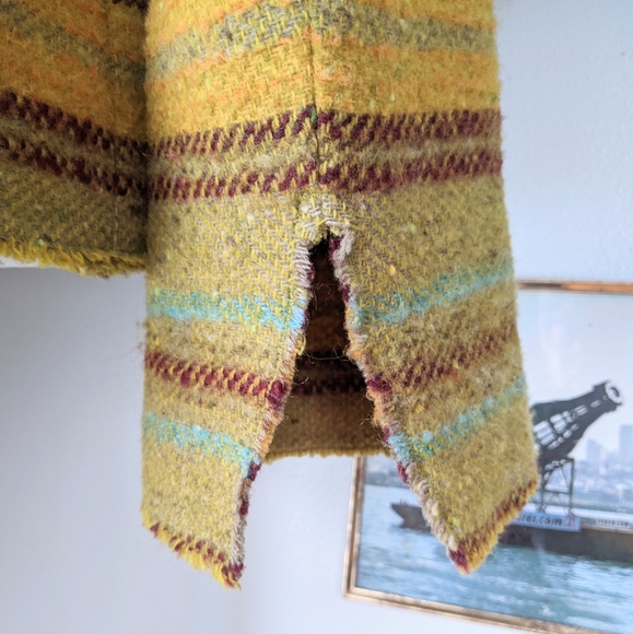 Akris Punto Multicolored Wool Mohair Boho Jacket Blazer Zip Front Sz 8-10 VGUC! - Picture 7 of 12